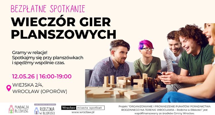 Plakat Wieczór gier planszowych