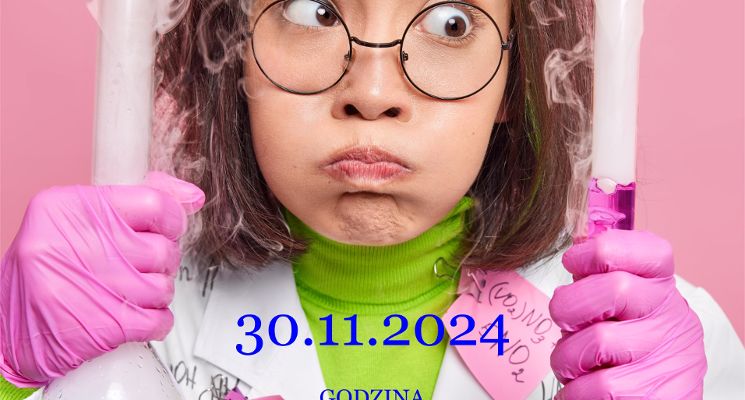 Plakat Warsztaty chemiczne dla dzieci i młodzieży 10-14 lat