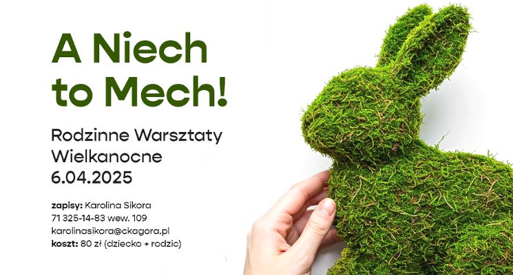 Plakat A Niech to Mech – Rodzinne warsztaty wielkanocne