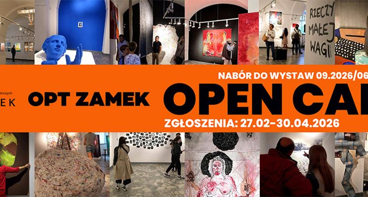 Plakat Open Call – „Zrób z nami wystawę” 2026/2027