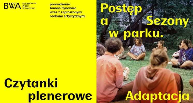 Plakat Czytanki plenerowe. Zin „Limes inferior” Ewy Głowackiej