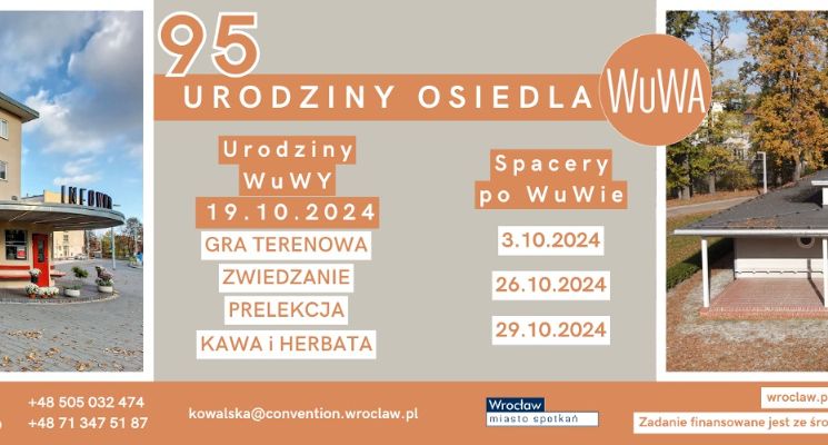 Plakat 95 urodziny osiedla WuWA