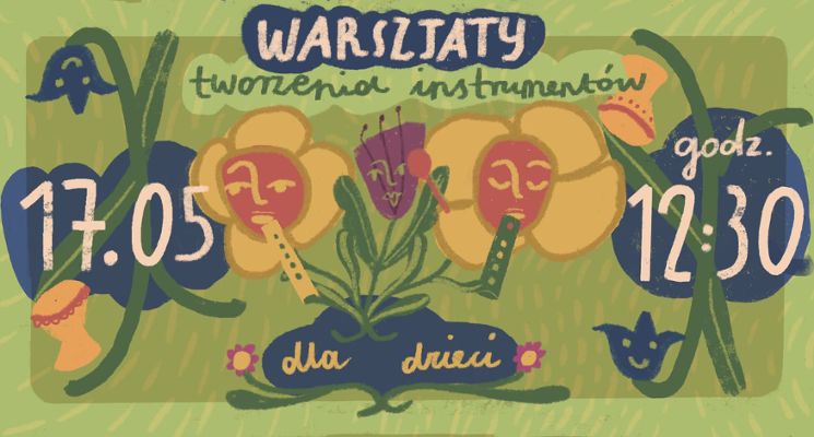Plakat Tworzenie instrumentów z recyklingu | Warsztaty dla dzieci