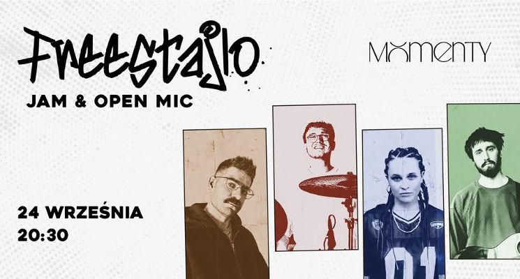 Plakat Freestajlo | Jam & Open Mic | Momenty