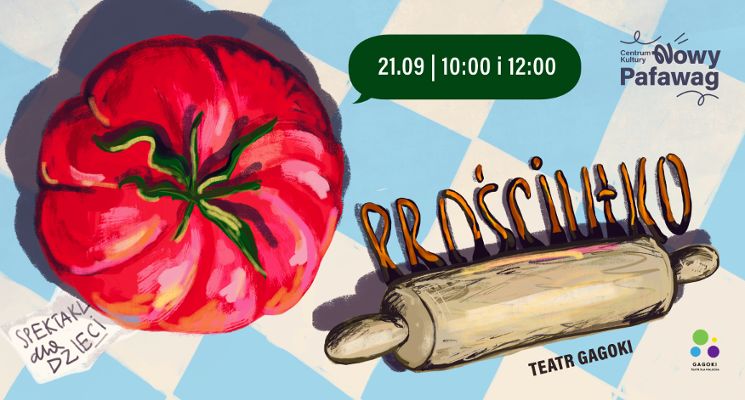Plakat „Prościutko” – spektakl i warsztaty sensoryczne dla najmłodszych