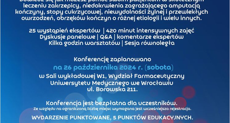 Plakat Dolnośląski Dzień Naczyniowy 2024