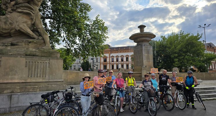 Plakat „Śladami Fryderyka Chopina po Wrocławiu” – wycieczka rowerowa