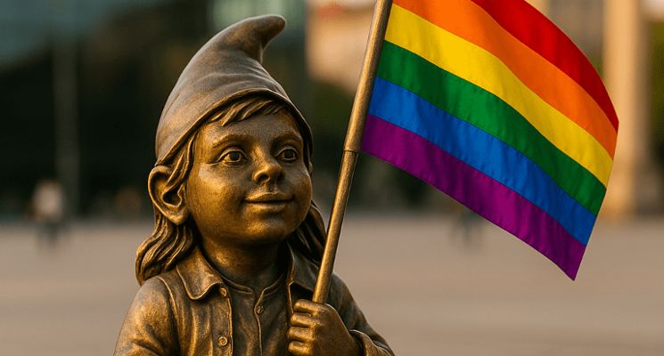 Plakat Odsłonięcie Krasnala Równiczka na Placu Wolności