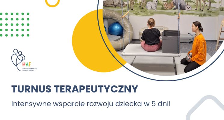 Plakat Turnusy terapeutyczne dla dzieci we Wrocławiu