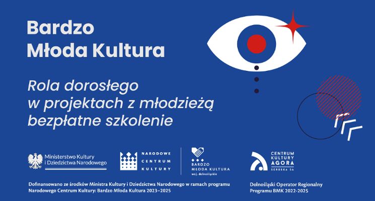 Plakat Rola dorosłego w projektach z młodzieżą – bezpłatne szkolenie z Łukaszem Hajdukiem