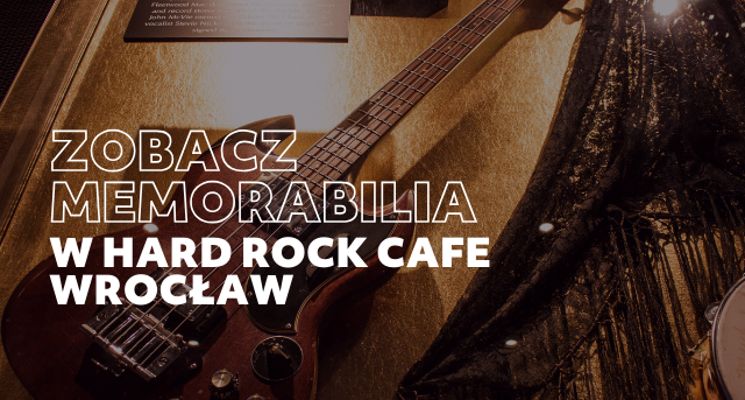 Plakat Darmowe oprowadzanie po pamiątkach w Hard Rock Cafe Wrocław