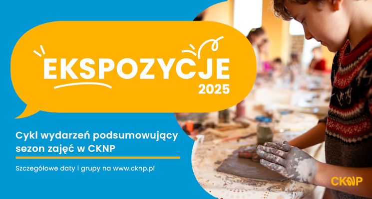 Plakat Ekspozycje 2025. Podsumowanie sezonu zajęć 2024/2025