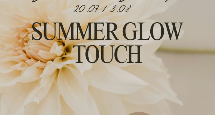 Plakat Summer Glow Touch | Kreatywny event – plecenie wianków, joga kobieca