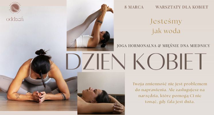 Plakat Dzień Kobiet - Mięśnie Dna Miednicy i Joga hormonalna