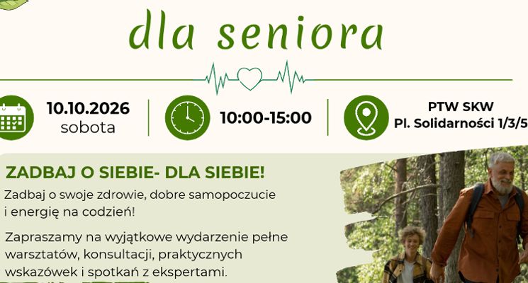 Plakat Dzień Zdrowia dla Seniora