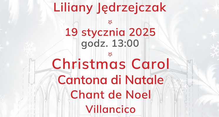 Plakat Koncert Kolęd | Chór Kameralny Ostinato
