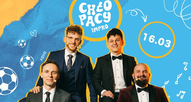 Plakat Zdejmij kurtkę, bo się spocisz! - Komedia improwizowana na żywo z muzyką.