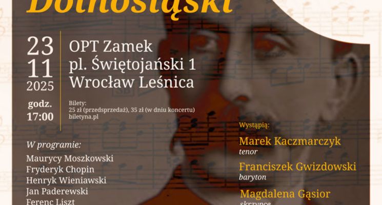 Plakat Dolnośląskie Salony Muzyczne – Salon dolnośląski