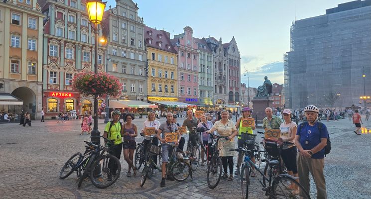 Plakat „Śladami Fryderyka Chopina po Wrocławiu” – wycieczka rowerowa