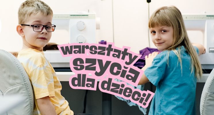 Plakat Warsztaty szycia na maszynie dla dzieci