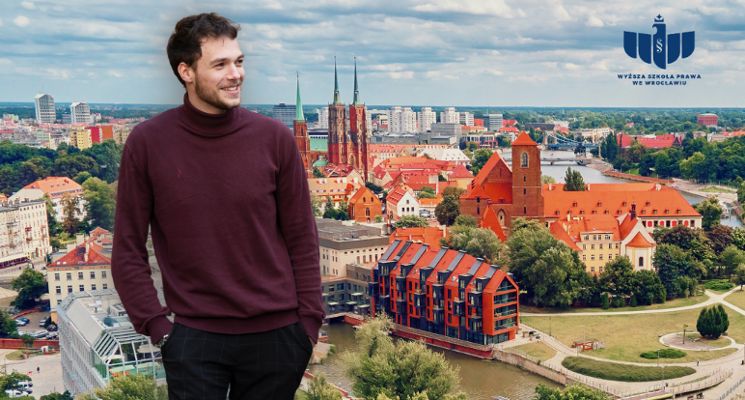 Plakat Dzień Otwarty w Wyższej Szkole Prawa we Wrocławiu