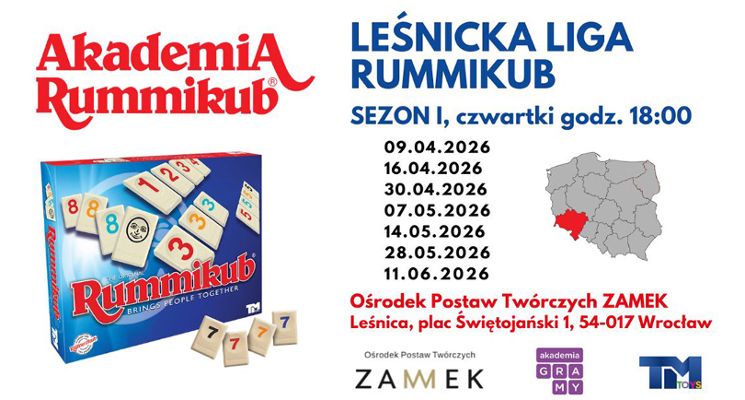 Plakat Leśnicka Liga Rummikub