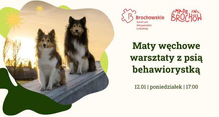 Plakat Maty węchowe - warsztaty z psią behawiorystką