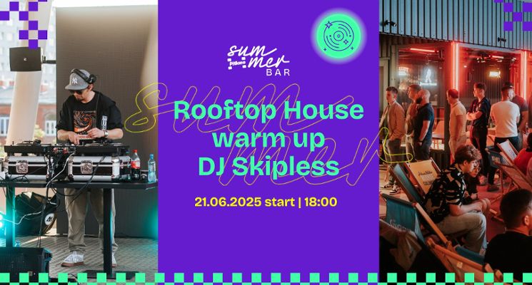 Plakat Rooftop House warm up | DJ Skipless