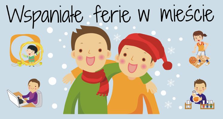 Plakat Zimowe półkolonie Brainy - TROPICIELE ZABAWY