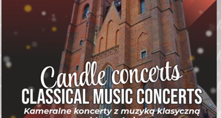 Plakat Koncert muzyki klasycznej wokalnie-w blasku świec