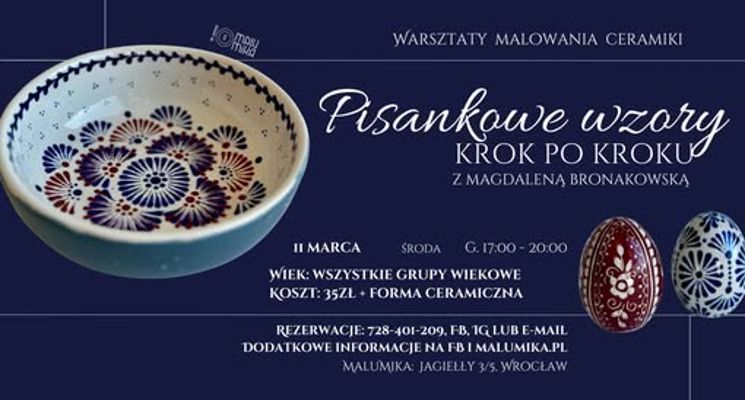 Plakat PISANKOWE WZORY KROK PO KROKU