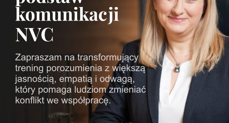 Plakat Trening komunikacji NVC, poziom podstawowy