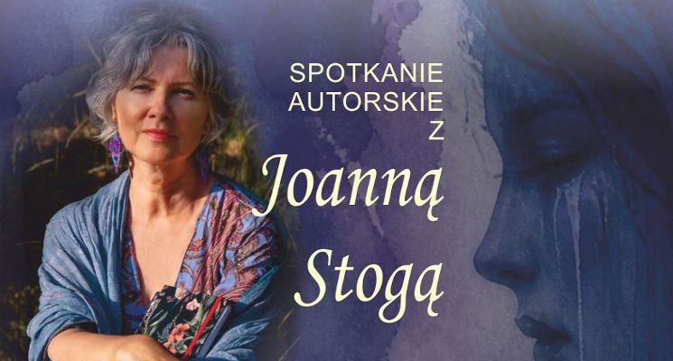 Plakat Spotkanie autorskie z Joanną Stogą i koncert chóru kameralnego Più Mosso