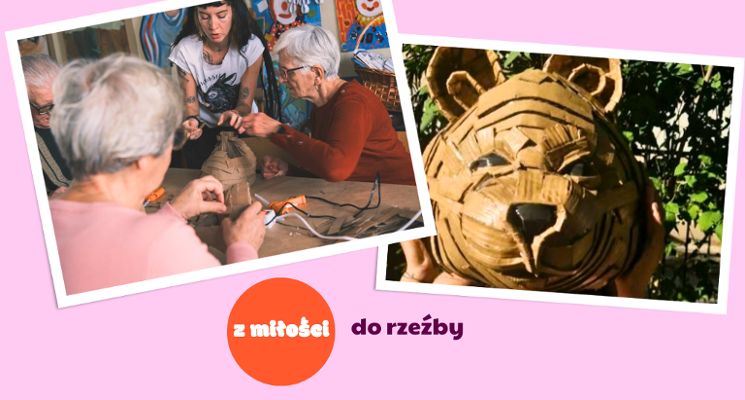 Plakat Rzeźba z kartonu z marką Piękniej: Stwórz zwierzaka na ścianę (Wrocław Nadodrze)