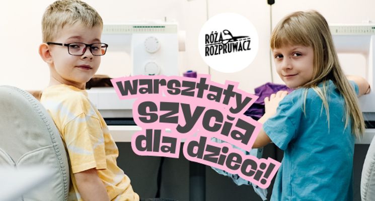 Plakat Warsztaty obsługi maszyny dla dzieci 8 - 14 lat