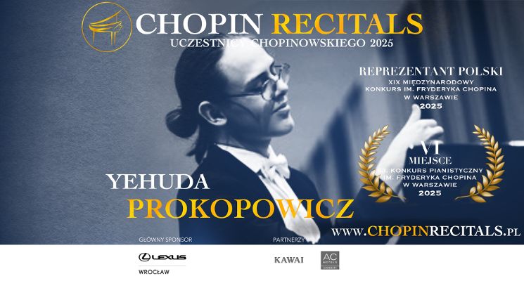 Plakat Chopin Recitals – Yehuda Prokopowicz [koncert]
