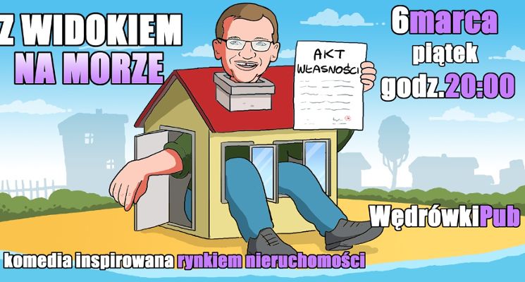 Plakat Z widokiem na morze - komedia improwizowana