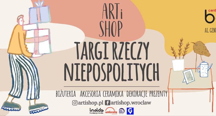 Plakat Targi Rzeczy Niepospolitych Artishop w Centrum Handlowym Borek!