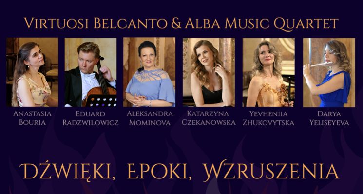 Plakat Gala Operowa „Dźwięki, epoki, wzruszenia” – arcydzieła klasyki operowej i instrumentalnej