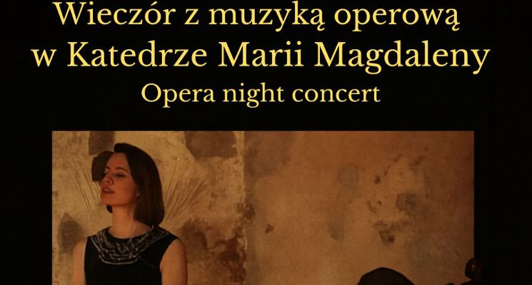 Plakat Opera intymnie-sopran, wiolonczela, blask świec