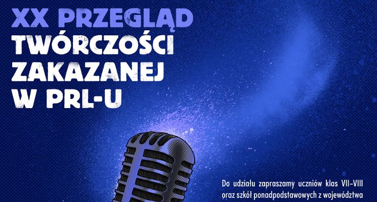 Plakat Nabór do XX Przeglądu Twórczości Zakazanej w PRL-u