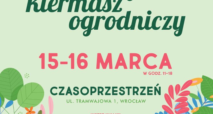 Plakat Targi roślin i dekoracji „Zielono Mi” oraz kiermasz ogrodniczy