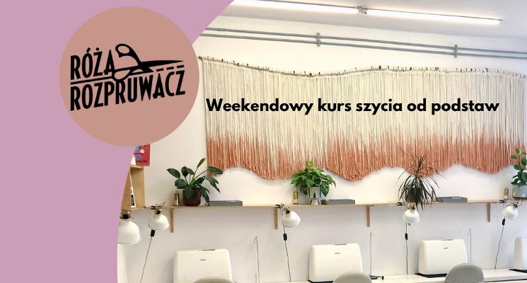 Plakat Wstęp do szycia: oswoisz maszynę i uszyjesz pierwsze ubrania!