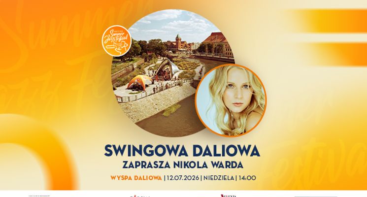 Plakat VSJF: Swingowa Daliowa. Zaprasza Nikola Warda