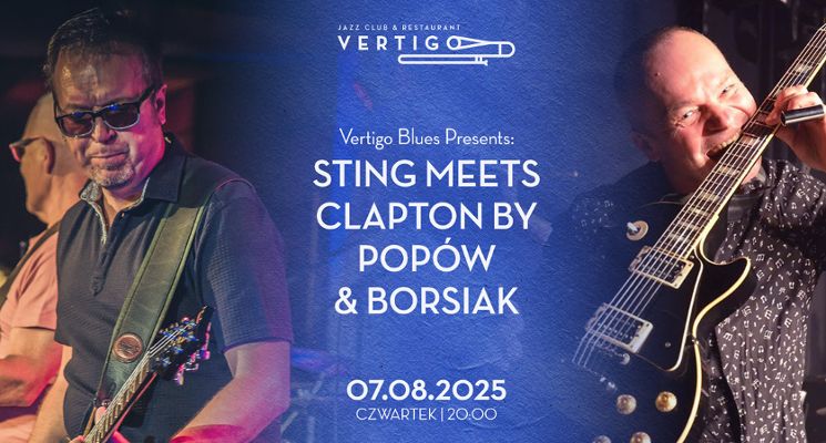 Plakat Sting meets Clapton by Popów & Borsiak