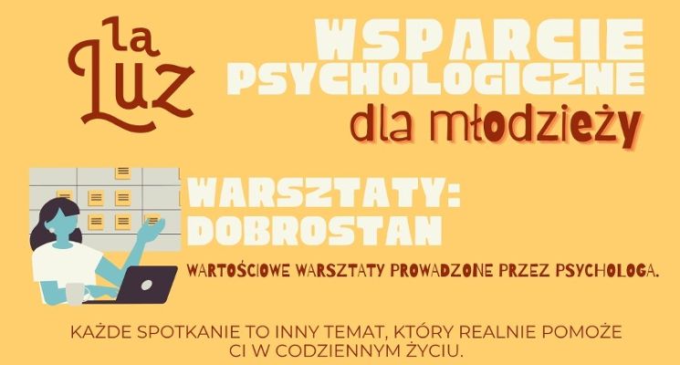 Plakat „Stres – wróg czy przyjaciel?” Bezpłatne warsztaty dla młodzieży