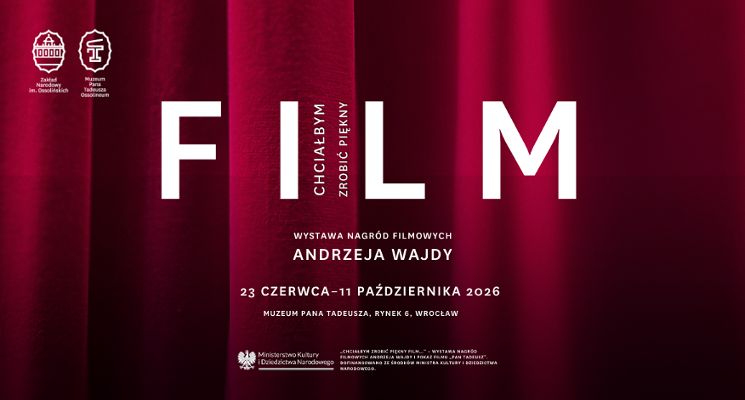 Plakat „Chciałbym zrobić piękny film...” – wystawa nagród filmowych Andrzeja Wajdy