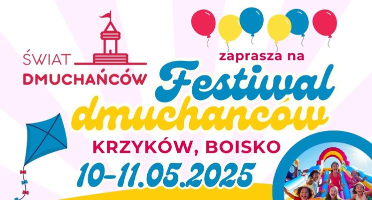 Plakat Festiwal Dmuchańców w Krzykowie