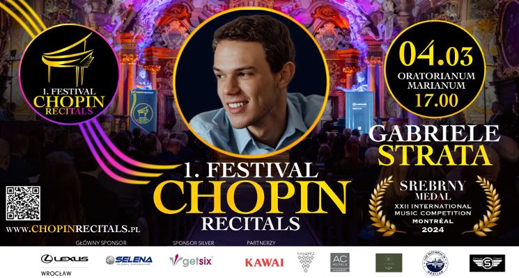 Plakat Festival Chopin Recitals - Gabriele Strata