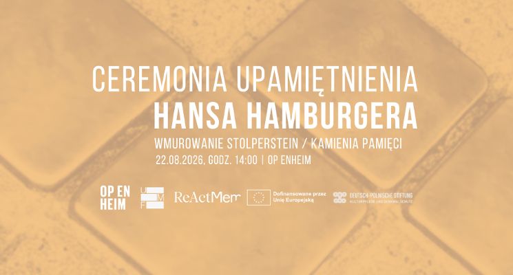 Plakat Pamięć o dawnych mieszkańcach Breslau | Kamień pamięci i panel dyskusyjny